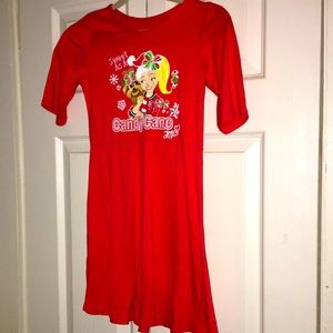 Nickelodeon Jojo Siwa Christmas dress girls size M 7/8 red with graphics